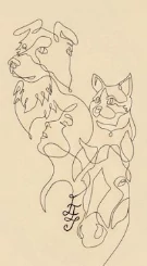 Creative chaos in fur coat